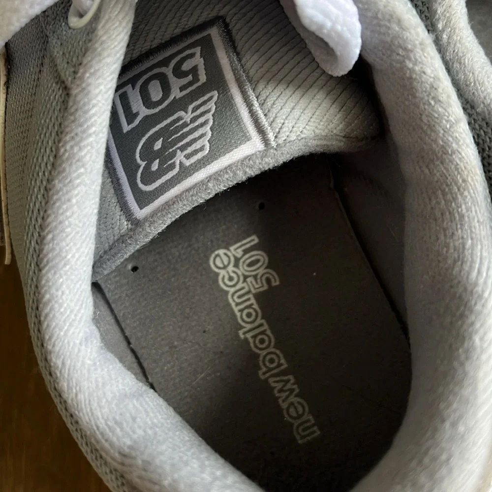 New Balance 501 ripple sole shoes in gray mens size 8 / women’s size 9.5